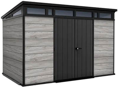 Produktbild von KETER Pent Signature Gartenhaus 11x7, Storm Grey KETER 263853