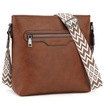 Produktbild von Umhängetasche Schultertasche für Damen Modische Henkeltasche Crossbody Bag Multi-Taschen-Design, verstellbare Schultergurte, Gesäßtasche