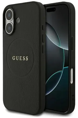 Zdjęcie produktu dla Etui Guess Grained Ring Magsafe Do Iphone 17 - Czarne