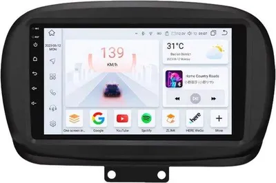 Immagine prodotto di Autoradio con Bluetooth e CarPlay per Fiat 500X (2014-2020) – Compatibile con Apple e Android – Impianto stereo – Sistema di navigazione – 6 GB di RAM, 64 GB di memoria