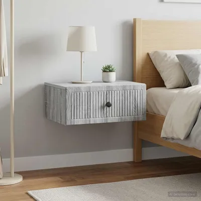 Image de vidaXL Table de chevet, 2 pièces, gris Sonoma, 49 x 34,5 x 20 cm, panneau de fibres de bois