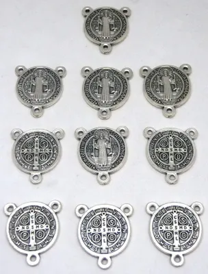 St. Benedikt Kreuz, silber, 10 Stück, 2 cm