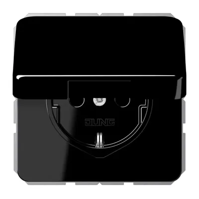 Immagine prodotto di Presa Schuko 16 A 250V con coperchio incernierato - Presa CD 1520 BFKL SW