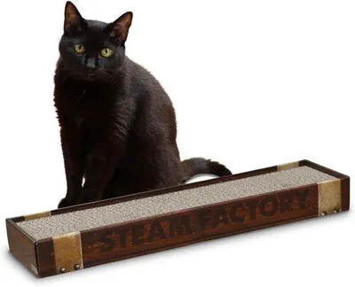 Produktbild von Famanu Kratzpappe für Katzen, Doppelseitig, Antirutsch, 48 x 12,5 x 5 cm