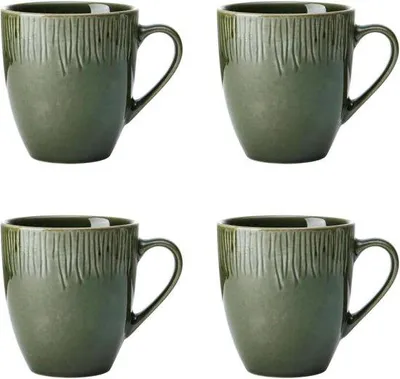 Immagine prodotto di Set di tazze in Vetroceramica, 4 pezzi, 420 ml, verde, confezione regalo