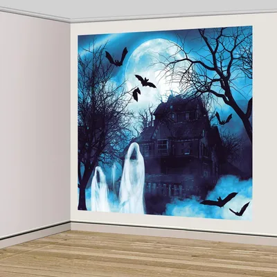 Produktbild von Amscan – Wanddekoration "Spukwald" – Halloween, 2-teiliges Set