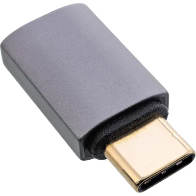Immagine prodotto di Adattatore InLine® USB4, presa/spina USB-C, alluminio, grigio