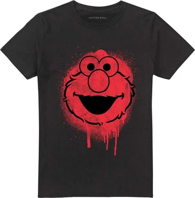 Productafbeelding van Sesamstraat - T-shirt voor heren/dames, uni model, TV20623 (XXL) (zwart)