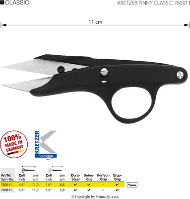 Obrázek produktu pro Odstřihávací nůžky / cvakačky KRETZER FINNY CLASSIC 760911