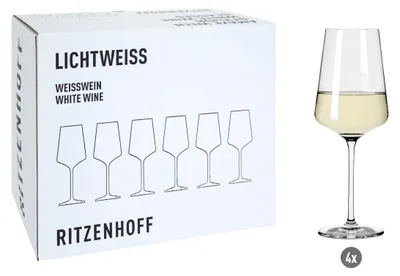 Produktbild von Ritzenhoff Lichtweiß Weißweinglas 4er-Set 400 ml Kristallglas  Germany
