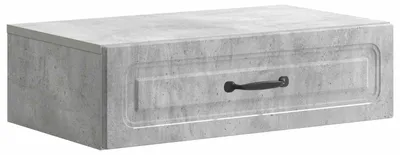 Image de Table d'appoint murale Gris béton 59 x 34,5 x 17 cm