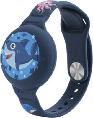 Produktbild von Armband Apple Airtag Kinder Wasserdicht Hai Blau