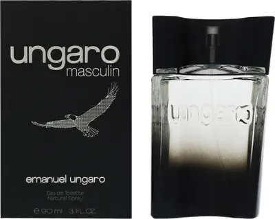 Produktbild von Emanuel Ungaro Ungaro Masculin, Männer, 90 ml, Spray, ALCOHOL DENAT. (SD Alcohol 39C), AQUA (Water), PARFUM (Fragrance), ETHYLHEXYL METHOXYCINNAMATE,..., 1 Stück(e), 90 mm