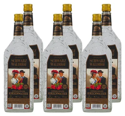 Produktbild von Schwarz Waldhof Schwarzwälder Kirschwasser (6 x 0,7L)