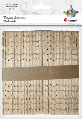 Produktbild von Titanum Natürliche Holzspatel Dekospatel Flach 50 Stück