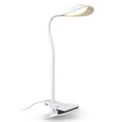 Produktbild von B.K.Licht LED Klemmleuchte Weiß 3,5W 350lm warmweiß 3000K Flexarm mit Schalter