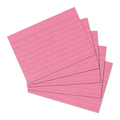 Image de herlitz 10835890 Fiches DIN A5 lignées roses