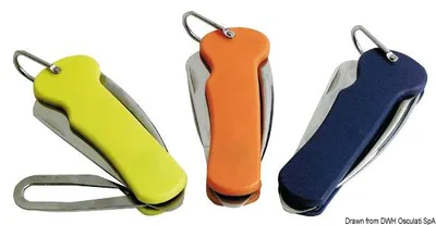Immagine prodotto di Coltello da vela in acciaio VA manico in plastica blu, 1 pezzo