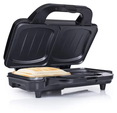 Produktbild von Tristar SA-3060 Sandwich-Maker, Schwarz, Edelstahl, Fertig, 0,85 m, 900 W, 1,6 kg, 125 mm