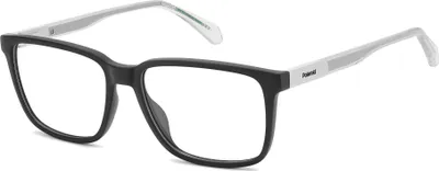 Image de Lunettes pour homme Polaroid PLD D621, noir mat et gris, 56/16/145