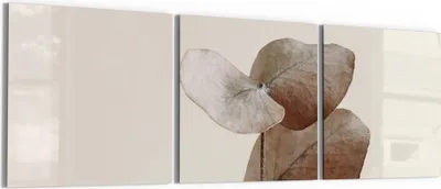 Produktbild von DEQORI Glasbild Echtglas 3x50x50 cm 'Stille Naturpoesie' Wandbilder XXL groß