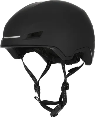 Produktbild von CRAZY SAFETY Fahrradhelm Pine mit integrierten LED-Leuchten 1001 Black L (55-61cm)