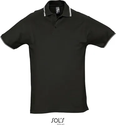 Immagine prodotto di SOLs 11365 | Polo uomo a contrasto Practice - Colore: Nero/Bianco - Taglia: M
