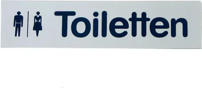 Produktbild von GRÄWE Türschild / Piktogramm "Toiletten"