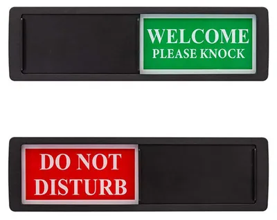 Türschild mit Schieberegler, wasserdicht, für Büro und Zuhause