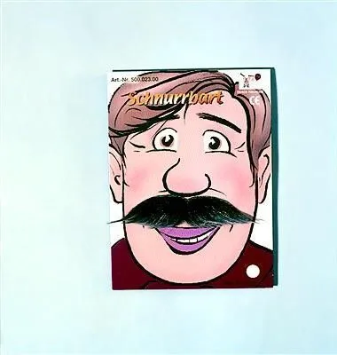 Produktbild von Bart für Erwachsene Schnurrbart, Farbe:braun