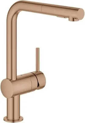 Immagine prodotto di GROHE Minta Mitigeur monocommandé pour évier, saillie 223mm, bec en L, douchette Dual extractible, 30274DL0, 30274DL0