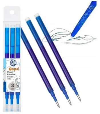 Produktbild von Zenith Ersatzminen für Radierstift 3 Stück blau