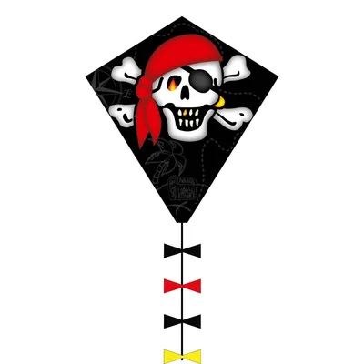 Obrázok produktu pre Detský šarkan HQ Eddy 50 Jolly Roger (2022) 102108 Čierny