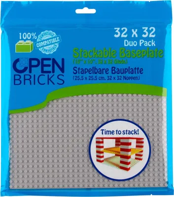 Produktbild von Open Bricks Baseplatte 32x32 light grey 0 STK