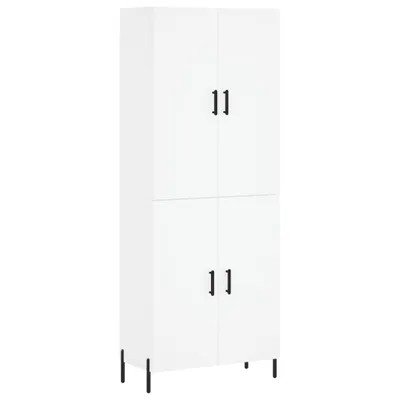 Immagine prodotto di Credenza Bianca 69,5x34x180 cm in Legno Multistrato