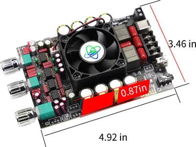 Image de 220 W + 220 W BT 5.2 Amplificateur audio sans fil Module audio portable Amplificateur pour haut-parleurs Carte d'amplification Subwoofer haute performance