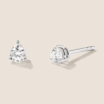 Produktbild von Luxus Diamant Ohrstecker Paar 750 Weißgold Brillanten 0,42 ct G/VS