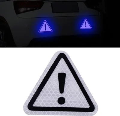 Produktbild von Reflektierende Auto Aufkleber, Farbe:Silber