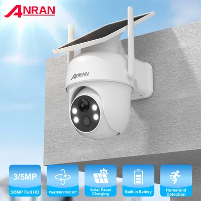 Immagine prodotto di Telecamera di sicurezza 2K 5MP - Telecamera solare - Wi-Fi 2,4 GHz - Rilevamento umanoide tramite sensore PIR