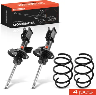 Image de Frankberg 2x ressorts de suspension+2x amortisseurs à gaz avant pour Mercedes-Benz W176 C117 1.6L
