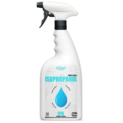 Productafbeelding van Isopropanol 750ml, 99,9% IPA reiniger, ontvetter voor elektronica, GiDeli