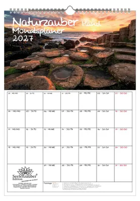 Produktbild von Naturzauber Irland Planer DIN A3 Kalender für 2027 Natur Reise Land Urlaub - Seelenzauber