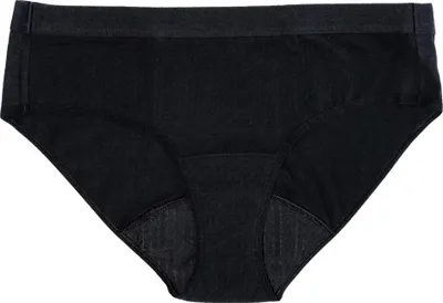 Produktbild von Saalt Periodenunterwäsche Baumwolle Brief Heavy Schwarz L