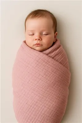 Produktbild von Baby-Musselin-Decke New Baby 70x100 cm rosa