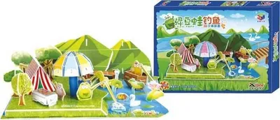 Obrázok produktu pre Malá noha Trojvrstvové penové 3D puzzle žabie jazierko