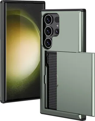Produktbild von imoshion Backcover mit Kartenfach Samsung Galaxy S24 Ultra - Dunkelgrün