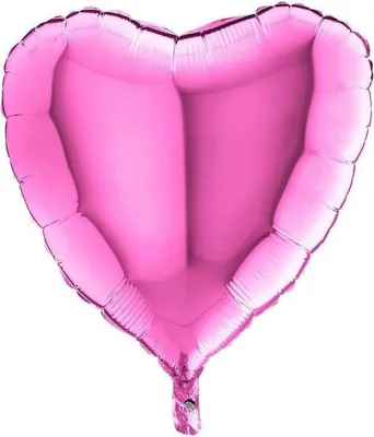 Image de Ballon de baudruche - Fuchsia Pink, Heart 46 cm, Grabo