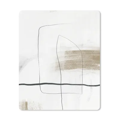 Produktbild von MuchoWow® Mauspad Mousepad Farbe - Kunst - Schwarz - Weiß 30x40 cm - Mousepads - Maus Mat - Pad - Mausunterlage - Mausmatten