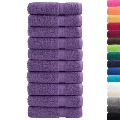 Immagine prodotto di Asciugamani Premium SOLUND 10 pz Viola 50x100 cm 600 g/m²