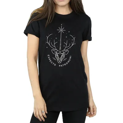 Produktbild von Harry Potter - "Expecto Patronum" T-Shirt für Damen BI1138 (M) (Schwarz)